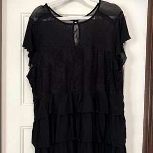 Elegant Black Layered Top